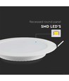 Dalle LED encastrable 12W Ø17,1cm Samsung - 1200lm, 6500K, Backlit, Perçage : Ø15,5 cm, Dim : Ø17,1 cm