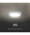 Panneau 12W - Rétroéclairé, Surface, Puce Samsung, 4000K, Rond
