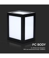Applique murale LED 12W - 3000K, boîtier noir