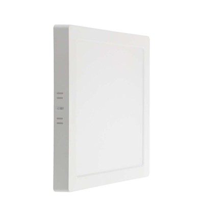 Plafonnier LED carré 18W - 1800lm, 3000K, blanc chaud, panneau rétroéclairé