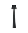 Lampe de table LED rechargeable 3W, noir - Dimmable CCT, tactile 3 étapes, incl. câble USB