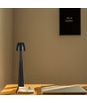 Lampe de table LED rechargeable 3W, noir - Dimmable CCT, tactile 3 étapes, incl. câble USB