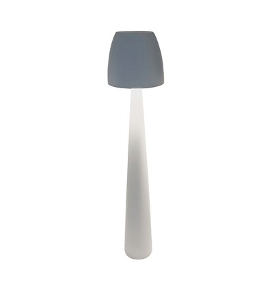 Lampe de table LED rechargeable 2W-3W - Ø8cm, dimmable 3 étapes, blanc, incl. câble USB