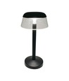 Lampe de table LED rechargeable 3W, noir - Ø13cm, dimmable 3 étapes, 3-en-1 CCT, incl. câble USB-C