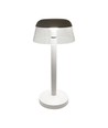 Lampe de table LED rechargeable 3W - Ø13cm, dimmable 3 étapes, CCT, blanc, incl. câble USB