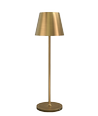 Lampe de table rechargeable Calida - extérieure, 2700K, IRC 97, dimmable, laiton