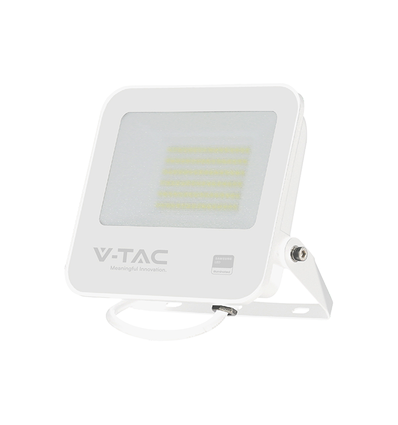 Projecteur LED 50W - IP65, blanc, lampe de travail, puce Samsung, 6500K, verre dépoli gris