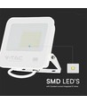 Projecteur LED 50W - IP65, blanc, lampe de travail, puce Samsung, 6500K, verre dépoli gris