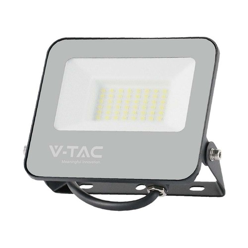 Projecteur LED 30W - 6500K, boîtier noir, verre gris, 160 lm/W