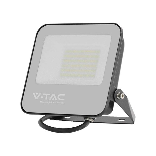 Projecteur LED 50W - 160lm/W, 4000K, Boîtier noir, gris