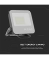 Projecteur LED 50W - 160lm/W, 4000K, Boîtier noir, gris