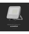 Projecteur LED 50W - 160lm/W, 4000K, Boîtier noir, gris