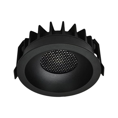 Downlight LED 18W sans éblouissement RA90 CCT Ø106mm - 3 températures de couleur, face noire, trou : Ø95mm, nid d'abeille