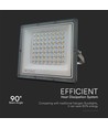 Projecteur LED 50W CCT - IP65, boîtier gris, 3 couleurs de lumière