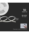 Strip LED 10m 10,5W/m - IP65, 120 LED par mètre, 1100lm/m, Plug & Play