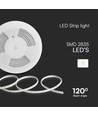 Strip LED 10m 10,5W/m - IP65, 120 LED par mètre, 1100lm/m, 230V plug-and-play