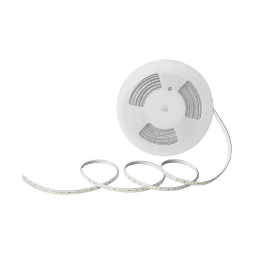 Strip LED 10m 10,5W/m, blanc chaud - IP65, 120 LED par mètre, 230V plug-and-play