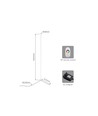 Lampe d'angle 20 watts avec lumière RGB - Blanc, 140 cm de hauteur, contrôlée avec télécommande incluse