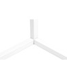 Lampe d'angle 20 watts avec lumière RGB - Blanc, 140 cm de hauteur, contrôlée avec télécommande incluse