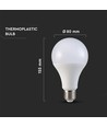 Ampoule LED E27 20W - A80, 120lm/W