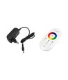 Lampe d'angle 20 watts avec lumière RGB - Noir, 140 cm de hauteur, contrôlée avec télécommande incluse