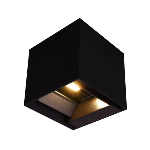 Applique murale LED Solara noire 9W avec détecteur - Solaire, IP65, 3-en-1 CCT, 800lm, détecteur PIR