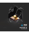 Applique murale LED Solara noire 9W avec détecteur - Solaire, IP65, 3-en-1 CCT, 800lm, détecteur PIR