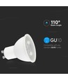 Ampoule LED GU10 7,5W dimmable - 610lm, 110°, remplace 70W, 3000K