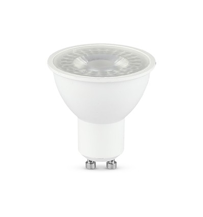 Ampoule LED GU10 7,5W - 610lm, 38°, blanc chaud, plastique blanc