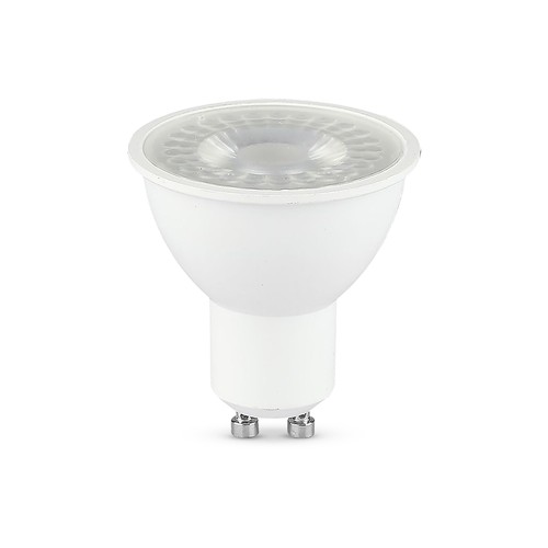 Ampoule LED GU10 7,5W - 610lm, 38°, verre dépoli blanc, blanc chaud