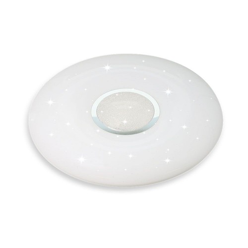 Plafonnier LED Designer Dome 40W avec effet étoilé - 4000lm, dimmable, CCT, télécommande, Ø39cm