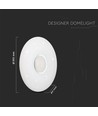 Plafonnier LED Designer Dome 40W avec effet étoilé - 4000lm, dimmable, CCT, télécommande, Ø39cm