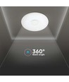 Plafonnier LED Designer Dome 40W avec effet étoilé - 4000lm, dimmable, CCT, télécommande, Ø39cm