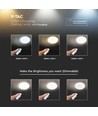 Plafonnier LED Designer Dome 40W avec effet étoilé - 4000lm, dimmable, CCT, télécommande, Ø39cm