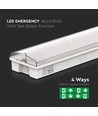 V-Tac Éclairage de secours / Panneau de sortie, 3W - Lumière de sortie, incl. batterie et pictogrammes, bouton d'auto-test