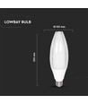 Ampoule LED Olive 60W E40 - Puce Samsung, 4000K