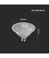 Ampoule LED E27 11W PAR30 - Angle de diffusion 40°, puce LED Samsung