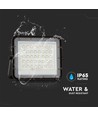 Projecteur LED Solaire 80W avec télécommande - 800lm, IP65, 4000K, noir, incl. panneau solaire 10W et batterie