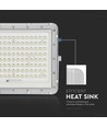 Projecteur Solaire LED VT 180W - 6400K, Batterie 16000 mAh, Câble 3m, Télécommande IR Intelligente, Recharge Rapide, Blanc