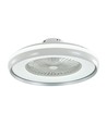 Ventilateur 45W avec lumière de plafond, contrôle RF CCT : 3 en 1 - moteur AC, anneau gris