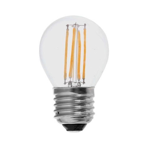 E27 6W LED ampoule globe - G45, filament, clair, 230V
