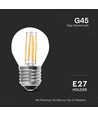 E27 6W LED ampoule globe - G45, filament, clair, 230V