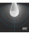 Ampoule plastique 15W B22 - puce Samsung, 4000K, A65