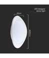 Plafonnier LED design 40W avec télécommande - 4000lm, dimmable, CCT, phantom cover, Ø50cm