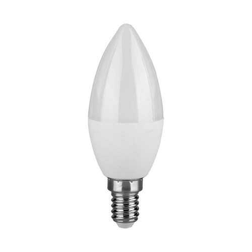 Ampoule LED E14 6,5W flamme - C37, plastique