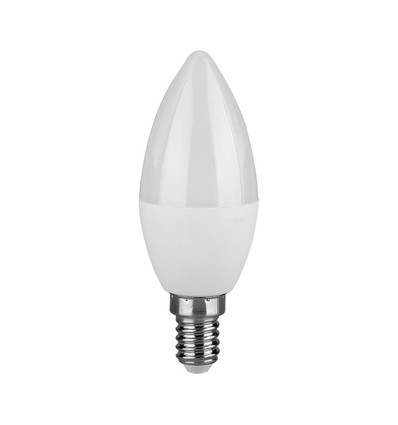 Ampoule LED flamme E14 6,5W - 600lm, plastique, 3000K
