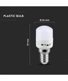 Ampoule ST26 2W - plastique, 3000K