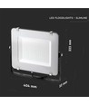 Projecteur LED 150W - Puce LED Samsung, lampe de chantier, extérieur