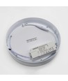 Plafonnier LED 18W dimmable - Ø22,5cm, hauteur : 3,9cm, bordure blanche