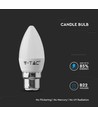 Ampoule LED flamme B22 4,5W - Samsung LED chip, remplace 40W, 180°